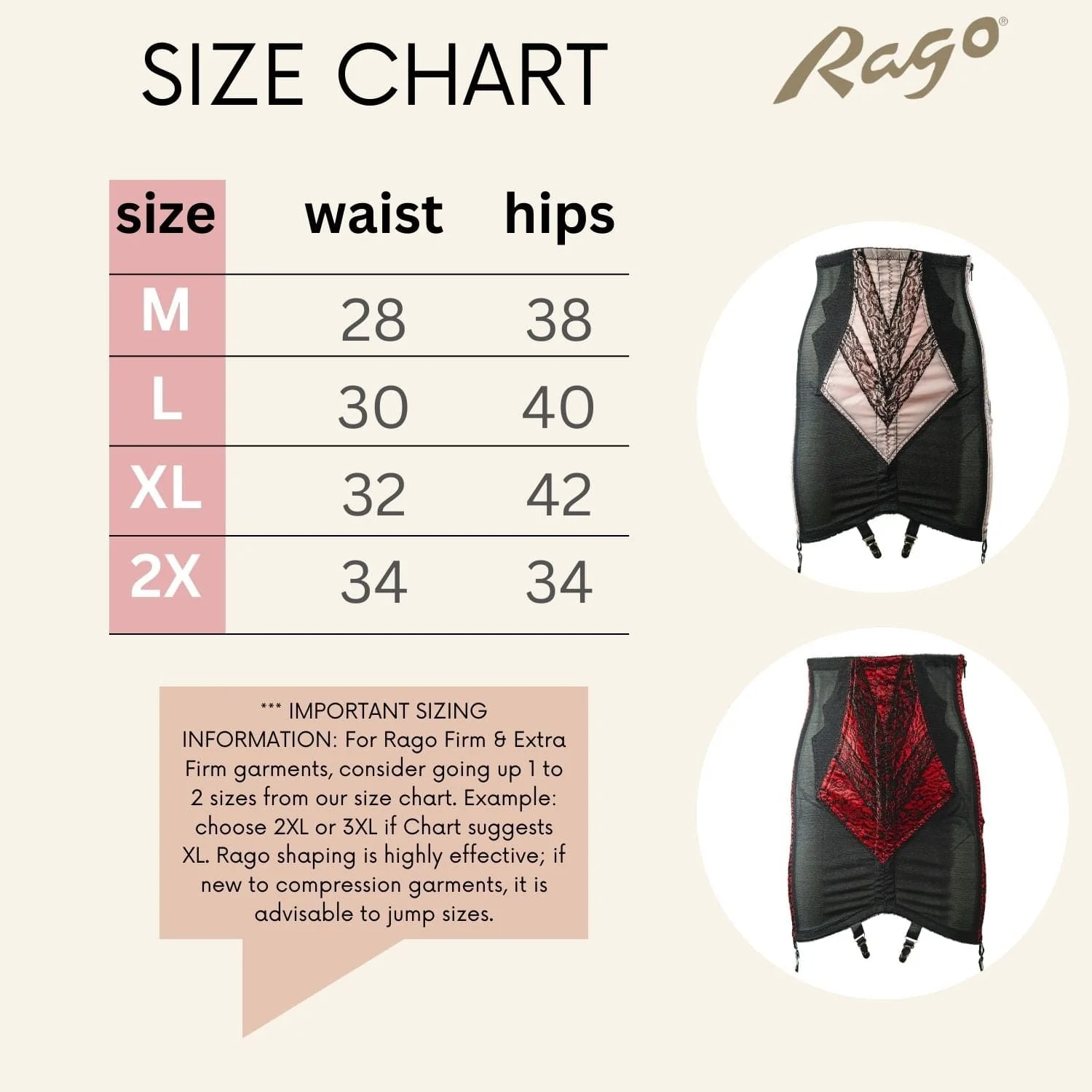 Style 1294 | High Waist Open Bottom Girdle | Extra Firm Shaping | Side Zipper + Hook Closure - Image 30