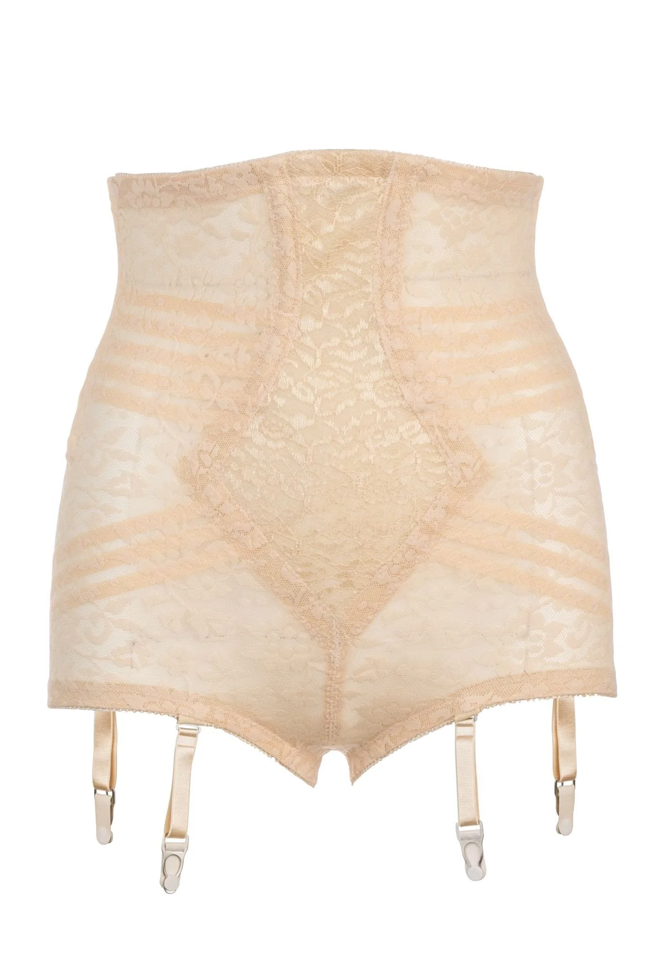 High Waist Extra Firm "No Roll" Panty Girdle with Detachable Garters | Style 6107 - Image 6