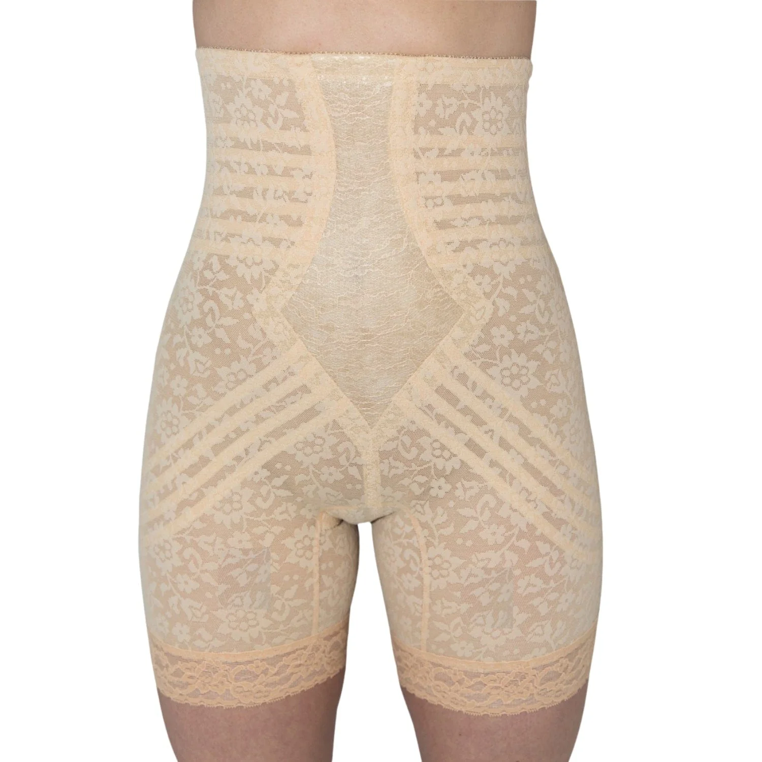 Style 6207 |  No Roll High Waist Lace Thigh Slimmer with Extra Firm Support - Image 12