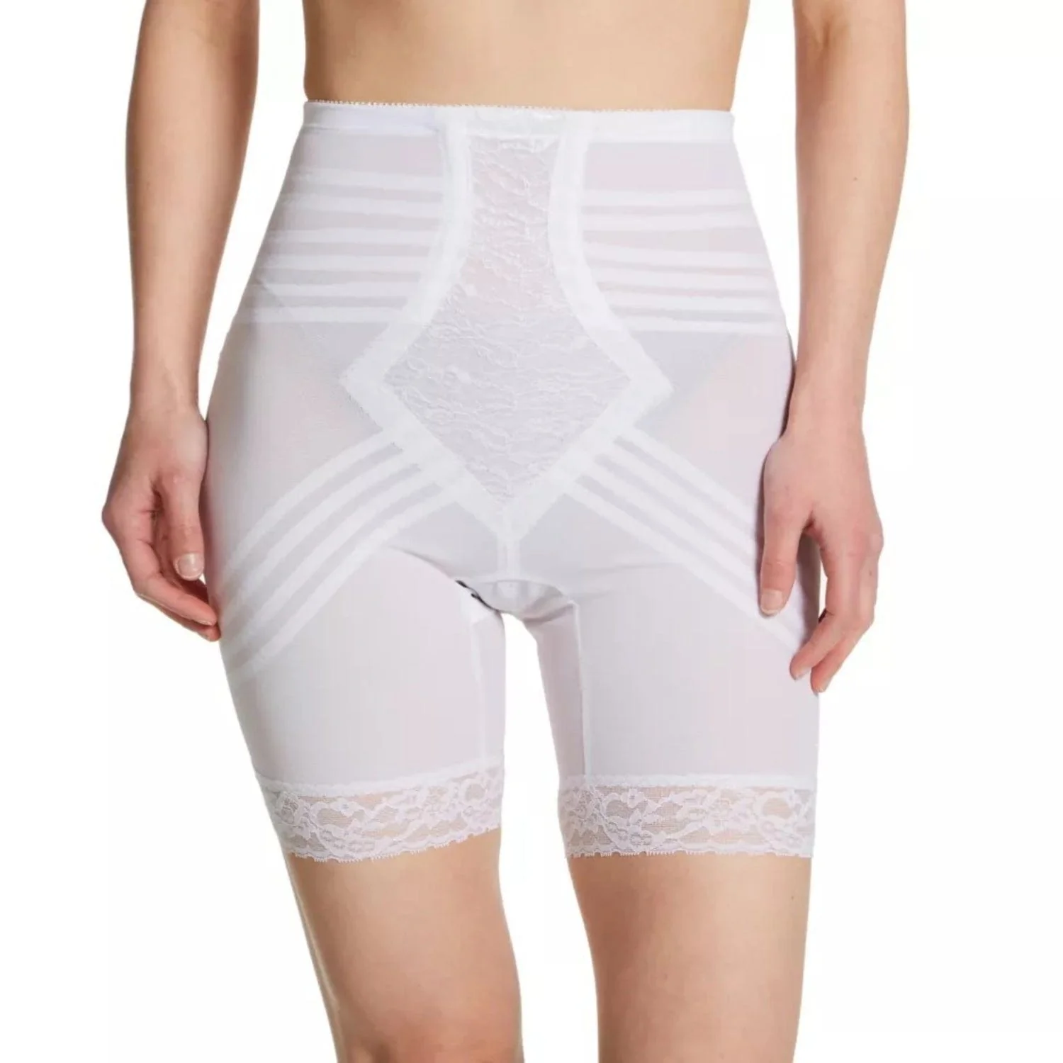 Style 6209 | Breathable High Waist Thigh Slimmer | No Roll Power Mesh Hourglass Shaper |  Firm to Extra Firm Support - Image 7
