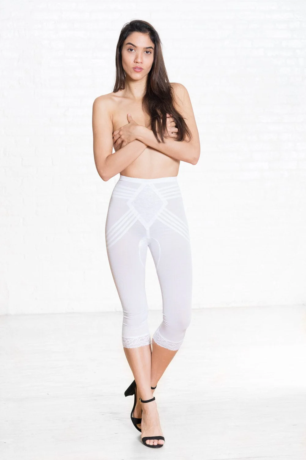Style 6269 | Breathable Waistline Capri Pant Liner | Power Mesh Fabric | Firm to Extra Firm Support - Image 9