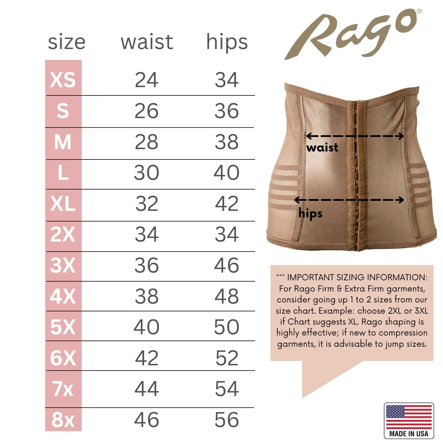 Style 821 | Shapette Powermesh Satin Panel Waist Cincher - Image 6