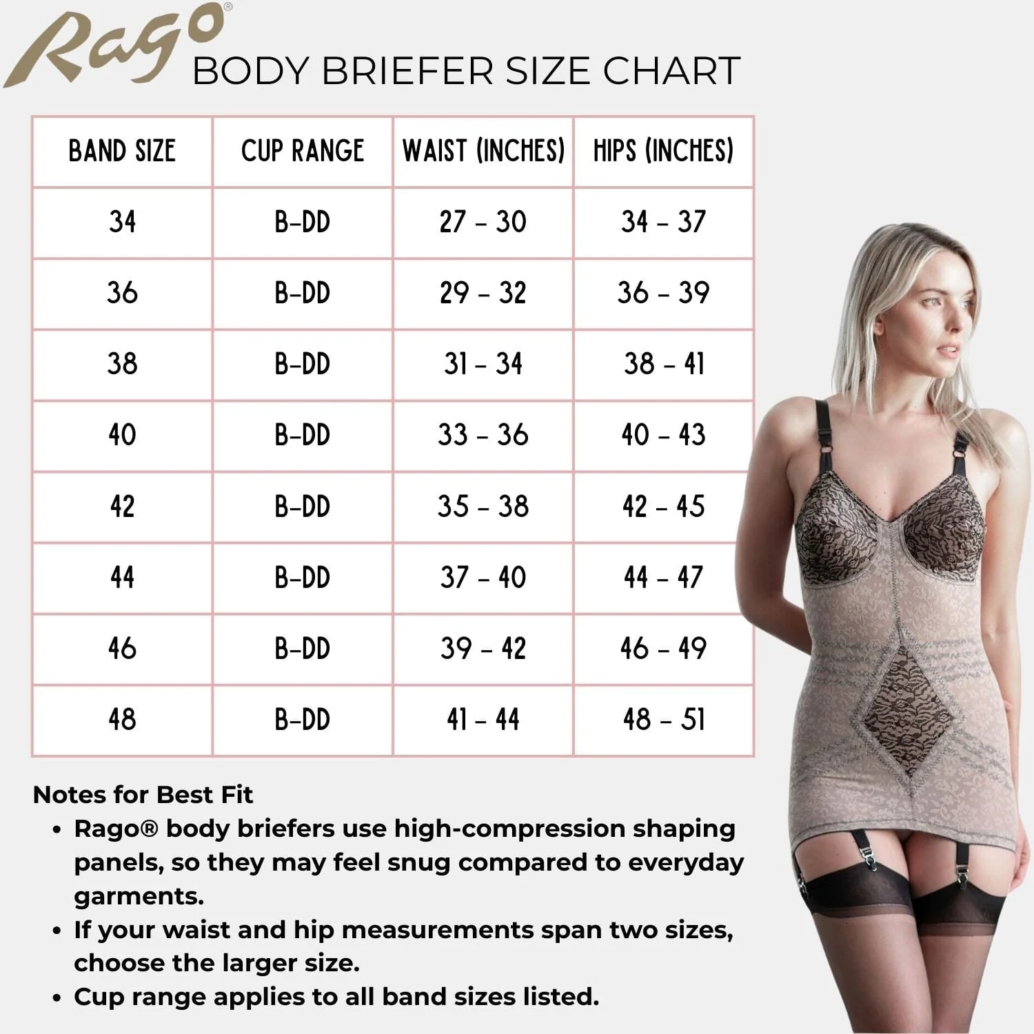 Style 9357 | Body Briefer Extra Firm Shaping - Mocha/Black - Image 7